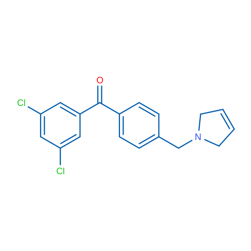 (3,5-Dichlorophenyl)(4-((2,5-dihydro-1H-pyrrol-1-yl)methyl)phenyl)methanone 1g