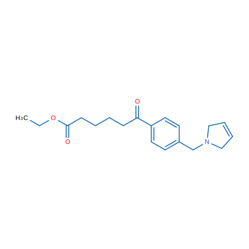 Ethyl 6-(4-((2,5-dihydro-1H-pyrrol-1-yl)methyl)phenyl)-6-oxohexanoate 1g