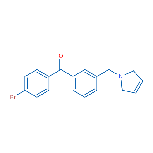 (4-Bromophenyl)(3-((2,5-dihydro-1H-pyrrol-1-yl)methyl)phenyl)methanone 1g