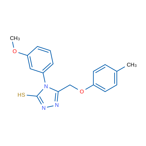 4-(3-Methoxyphenyl)-5-((p-tolyloxy)methyl)-4H-1,2,4-triazole-3-thiol 1g