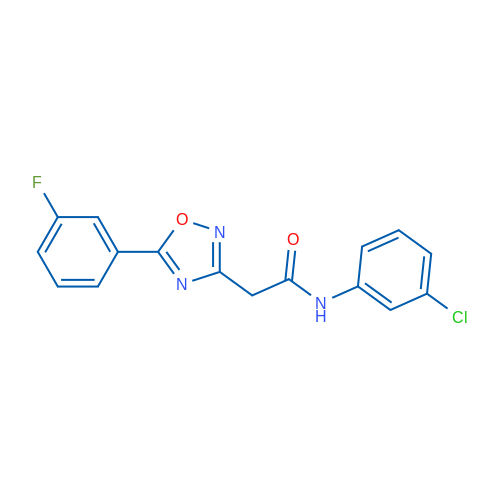 N-(3-Chlorophenyl)-2-(5-(3-fluorophenyl)-1,2,4-oxadiazol-3-yl)acetamide 1g