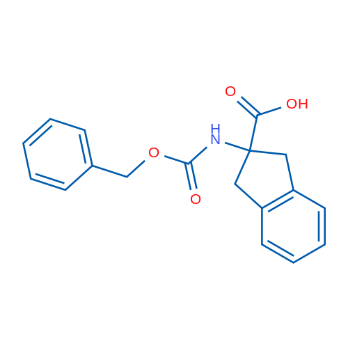 2-(((Benzyloxy)carbonyl)amino)-2,3-dihydro-1H-indene-2-carboxylic acid 1g