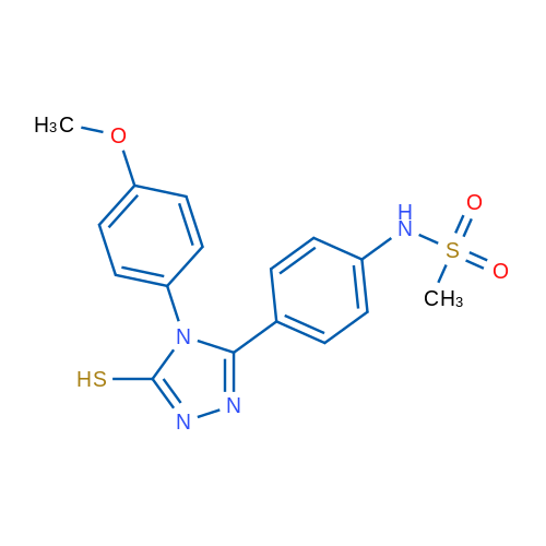 N-(4-(5-Mercapto-4-(4-methoxyphenyl)-4H-1,2,4-triazol-3-yl)phenyl)methanesulfonamide 1g