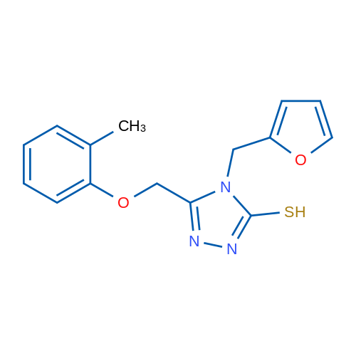 4-(Furan-2-ylmethyl)-5-((o-tolyloxy)methyl)-4H-1,2,4-triazole-3-thiol 1g
