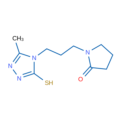 1-(3-(3-Mercapto-5-methyl-4H-1,2,4-triazol-4-yl)propyl)pyrrolidin-2-one 1g