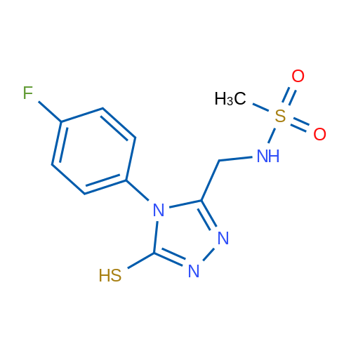 N-((4-(4-Fluorophenyl)-5-mercapto-4H-1,2,4-triazol-3-yl)methyl)methanesulfonamide 1g