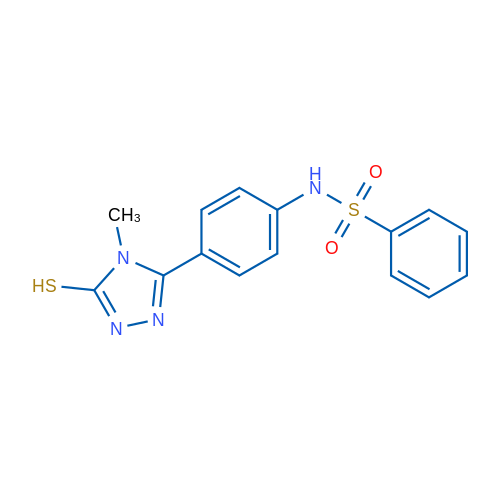 N-(4-(5-Mercapto-4-methyl-4H-1,2,4-triazol-3-yl)phenyl)benzenesulfonamide 1g