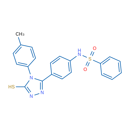 N-(4-(5-Mercapto-4-(p-tolyl)-4H-1,2,4-triazol-3-yl)phenyl)benzenesulfonamide 1g