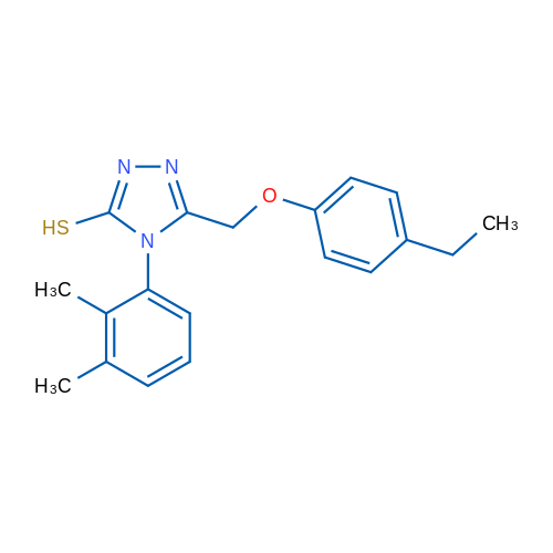 4-(2,3-Dimethylphenyl)-5-((4-ethylphenoxy)methyl)-4H-1,2,4-triazole-3-thiol 1g