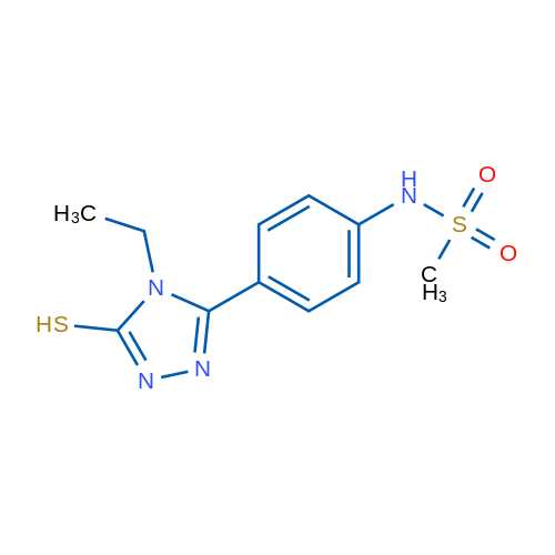 N-(4-(4-Ethyl-5-mercapto-4H-1,2,4-triazol-3-yl)phenyl)methanesulfonamide 1g