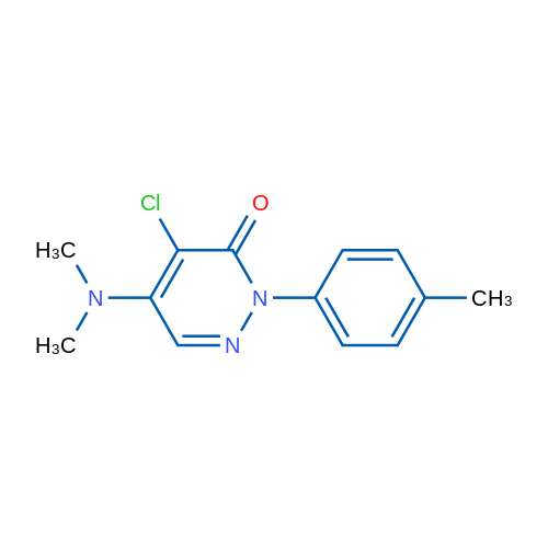 4-Chloro-5-(dimethylamino)-2-(4-methylphenyl)-2,3-dihydropyridazin-3-one 1g