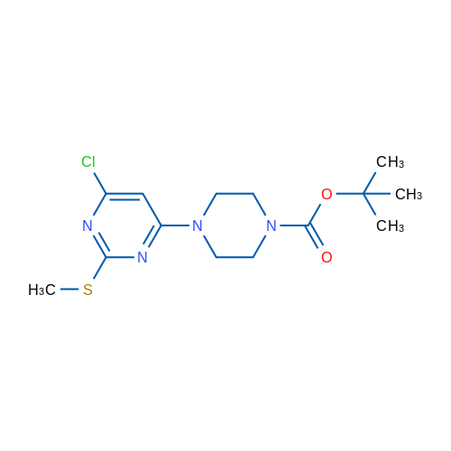 tert-Butyl 4-(6-chloro-2-(methylthio)pyrimidin-4-yl)piperazine-1-carboxylate 1g
