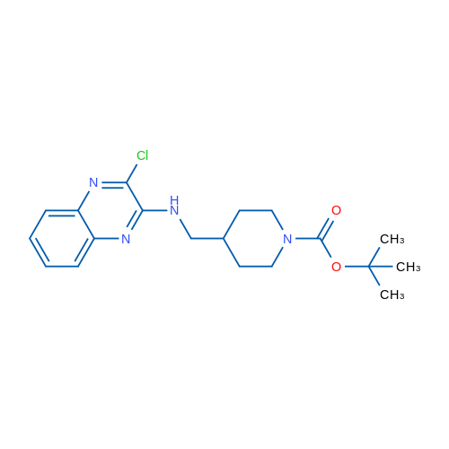 tert-Butyl 4-(((3-chloroquinoxalin-2-yl)amino)methyl)piperidine-1-carboxylate 1g