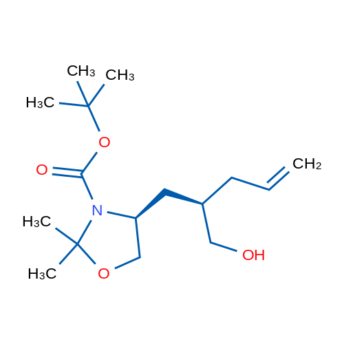 (S)-tert-Butyl 4-((R)-2-(hydroxymethyl)pent-4-en-1-yl)-2,2-dimethyloxazolidine-3-carboxylate 1g