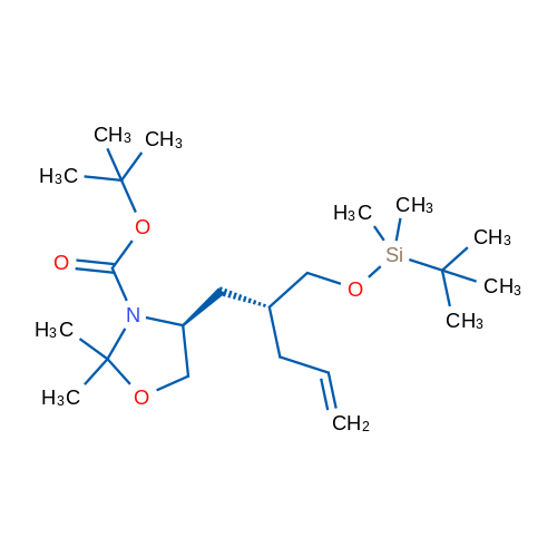 (S)-tert-Butyl 4-((R)-2-(((tert-butyldimethylsilyl)oxy)methyl)pent-4-en-1-yl)-2,2-dimethyloxazolidine-3-carboxylate 1g