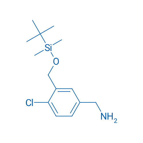 (3-(((tert-Butyldimethylsilyl)oxy)methyl)-4-chlorophenyl)methanamine 250mg