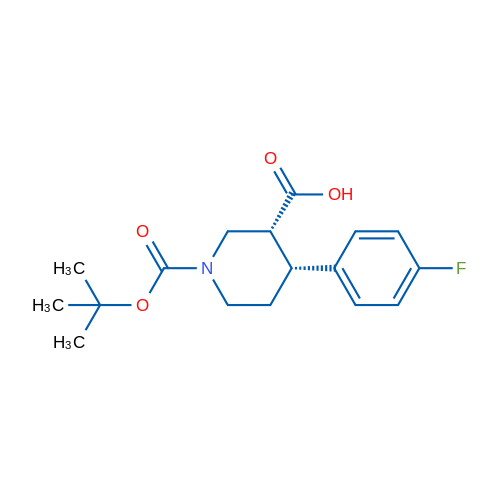 (3R,4R)-1-(tert-Butoxycarbonyl)-4-(4-fluorophenyl)piperidine-3-carboxylic acid 1g
