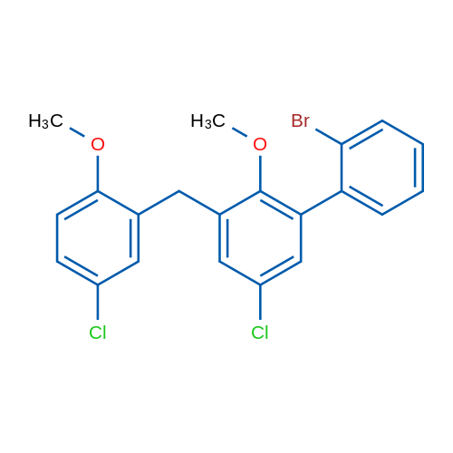 2-((2-Bromophenyl)(5-chloro-2-methoxyphenyl) methyl)-4-chloro-1-methoxybenzene 1g