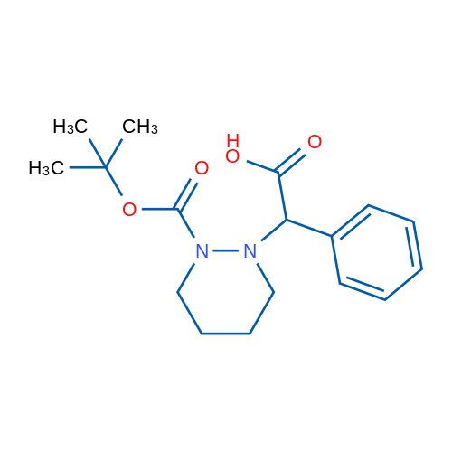 2-(2-(tert-Butoxycarbonyl)tetrahydropyridazin-1(2H)-yl)-2-phenylacetic acid 250mg