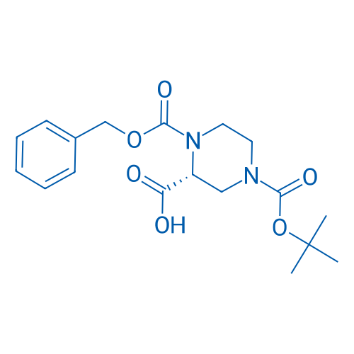 (R)-1-((Benzyloxy)carbonyl)-4-(tert-butoxycarbonyl)piperazine-2-carboxylic acid 100mg