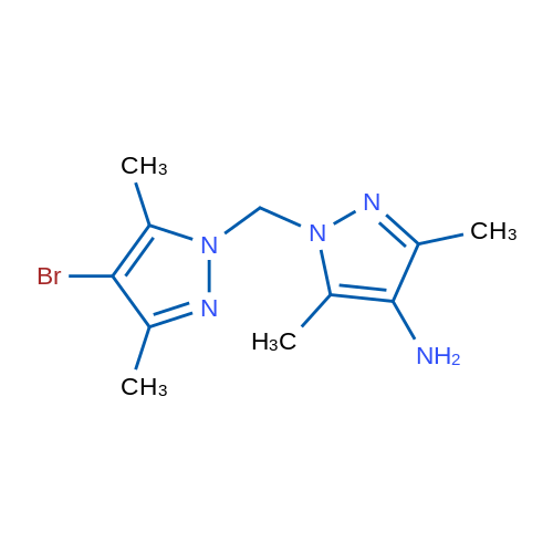 1-((4-Bromo-3,5-dimethyl-1H-pyrazol-1-yl)methyl)-3,5-dimethyl-1H-pyrazol-4-amine 10g