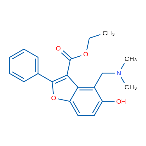 Ethyl 4-((dimethylamino)methyl)-5-hydroxy-2-phenylbenzofuran-3-carboxylate 1g