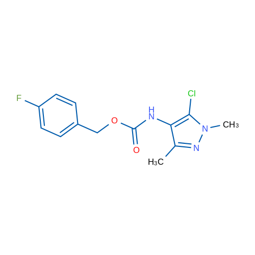 (4-Fluorophenyl)methyl N-(5-chloro-1,3-dimethyl-1H-pyrazol-4-yl)carbamate 1g