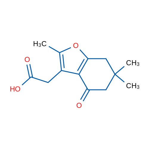 2-(2,6,6-Trimethyl-4-oxo-4,5,6,7-tetrahydrobenzofuran-3-yl)acetic acid 1g