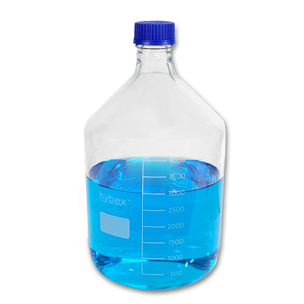 hybex™ Media storage bottle, 5L with standard (GL45) blue cap, 1/ea.