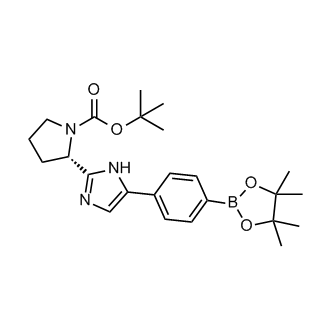(S)-tert-Butyl 2-(5-(4-(4,4,5,5-tetramethyl-1,3,2-dioxaborolan-2-yl)phenyl)-1H-imidazol-2-yl)pyrrolidine-1-carboxylate