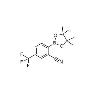 2-(4,4,5,5-Tetramethyl-1,3,2-dioxaborolan-2-yl)-5-(trifluoromethyl)benzonitrile