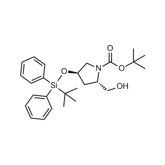 tert-Butyl (2S,4R)-4-((tert-butyldiphenylsilyl)oxy)-2-(hydroxymethyl)pyrrolidine-1-carboxylate