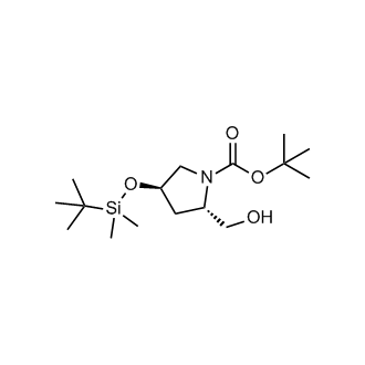 tert-Butyl (2S,4R)-4-((tert-butyldimethylsilyl)oxy)-2-(hydroxymethyl)pyrrolidine-1-carboxylate