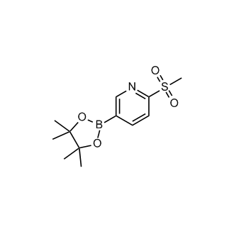 2-(Methylsulfonyl)-5-(4,4,5,5-tetramethyl-1,3,2-dioxaborolan-2-yl)pyridine
