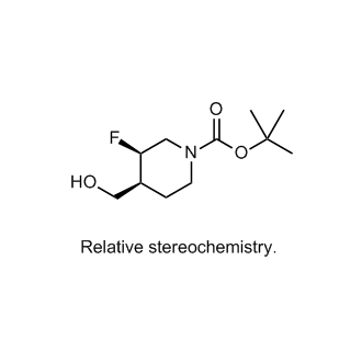 rel-((3R,4S)-tert-Butyl 3-fluoro-4-(hydroxymethyl)piperidine-1-carboxylate)