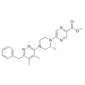 (R)-Methyl 5-(4-(6-benzyl-4,5-dimethylpyridazin-3-yl)-2-methylpiperazin-1-yl)pyrazine-2-carboxylate