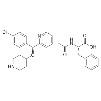 (S)-2-((4-Chlorophenyl)(piperidin-4-yloxy)methyl)pyridine (S)-2-acetamido-3-phenylpropanoate