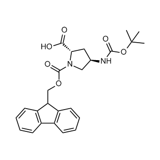 (2S,4R)-1-(((9H-Fluoren-9-yl)methoxy)carbonyl)-4-((tert-butoxycarbonyl)amino)pyrrolidine-2-carboxylic acid