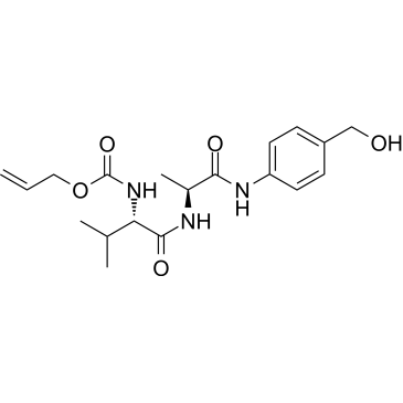 Allyl ((S)-1-(((S)-1-((4-(hydroxymethyl)phenyl)amino)-1-oxopropan-2-yl)amino)-3-methyl-1-oxobutan-2-yl)carbamate