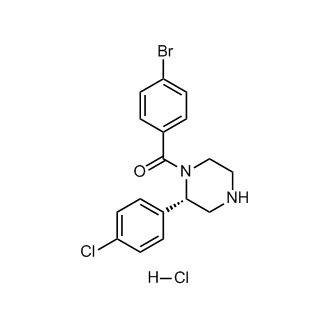 (S)-(4-Bromophenyl)(2-(4-chlorophenyl)piperazin-1-yl)methanone hydrochloride