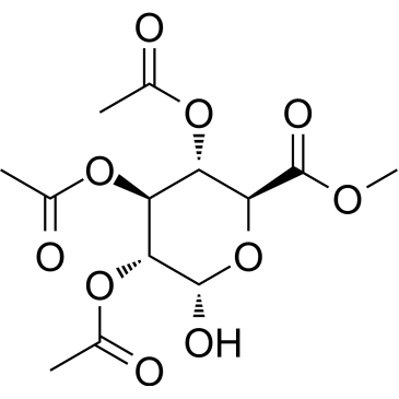 (2S,3R,4S,5S,6S)-2-Hydroxy-6-(methoxycarbonyl)tetrahydro-2H-pyran-3,4,5-triyl triacetate