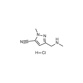 1-Methyl-3-((methylamino)methyl)-1H-pyrazole-5-carbonitrile hydrochloride