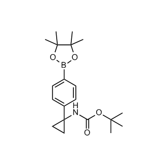 tert-Butyl (1-(4-(4,4,5,5-tetramethyl-1,3,2-dioxaborolan-2-yl)phenyl)cyclopropyl)carbamate