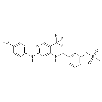 N-(3-(((2-((4-Hydroxyphenyl)amino)-5-(trifluoromethyl)pyrimidin-4-yl)amino)methyl)phenyl)-N-methylmethanesulfonamide