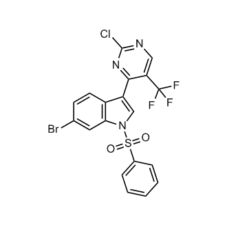 6-Bromo-3-(2-chloro-5-(trifluoromethyl)pyrimidin-4-yl)-1-(phenylsulfonyl)-1H-indole