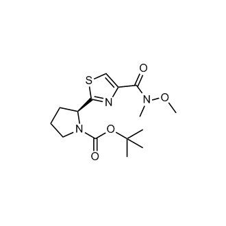 tert-Butyl (S)-2-(4-(methoxy(methyl)carbamoyl)thiazol-2-yl)pyrrolidine-1-carboxylate