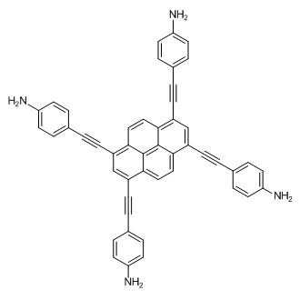 4,4',4'',4'''-(Pyrene-1,3,6,8-tetrayltetrakis(ethyne-2,1-diyl))tetraaniline