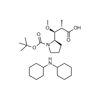 Dicyclohexylamine (2S,3S)-3-((R)-1-(tert-butoxycarbonyl)pyrrolidin-2-yl)-3-methoxy-2-methylpropanoate
