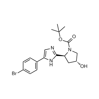 tert-Butyl (2S,4R)-2-(5-(4-bromophenyl)-1H-imidazol-2-yl)-4-hydroxypyrrolidine-1-carboxylate