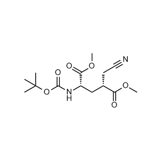 Dimethyl (2S,4R)-2-((tert-butoxycarbonyl)amino)-4-(cyanomethyl)pentanedioate